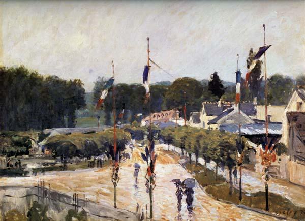 Alfred Sisley Fete Day at Marly-le-Roi